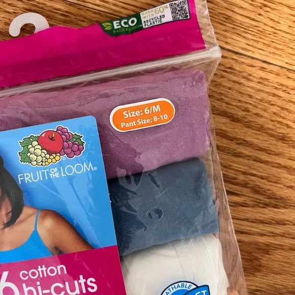 Fruit of the Loom Cotton Briefs and Hi-Cuts Set of 2 packages - Picture 5 of 7